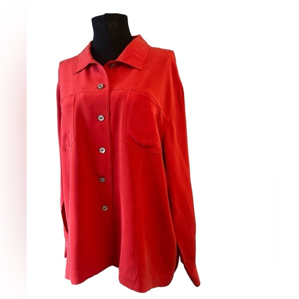 Chico's Design Button-down Silk Blouse - image 5